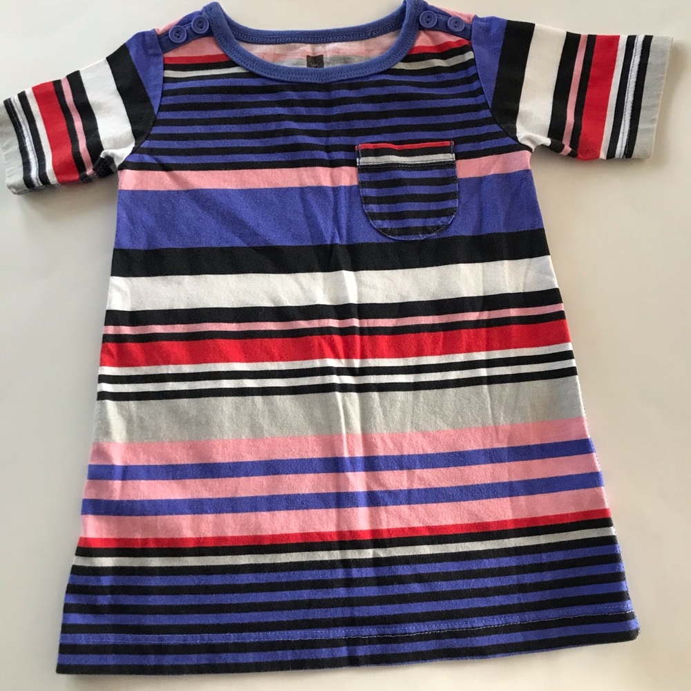 Tea collection toddler girls stripe dress 12-18M